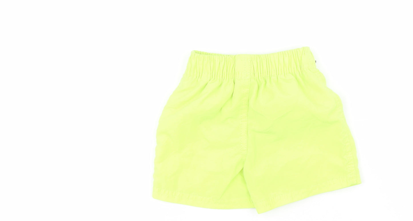 Dunnes Baby Yellow  100% Polyester Cropped Trousers Size 9-12 Months  Drawstring - Swim short