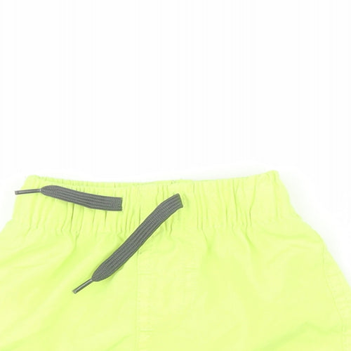 Dunnes Baby Yellow  100% Polyester Cropped Trousers Size 9-12 Months  Drawstring - Swim short