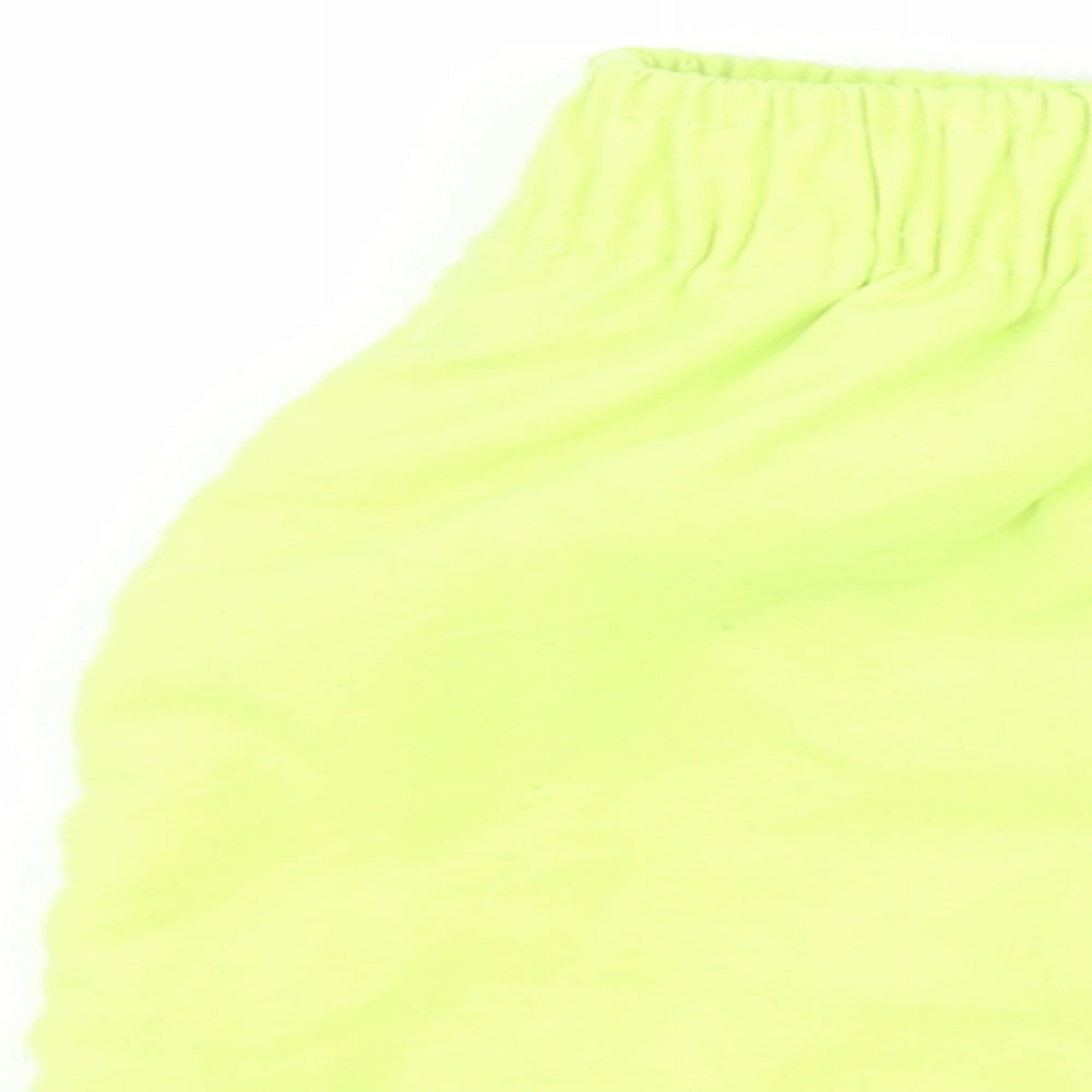 Dunnes Baby Yellow  100% Polyester Cropped Trousers Size 9-12 Months  Drawstring - Swim short