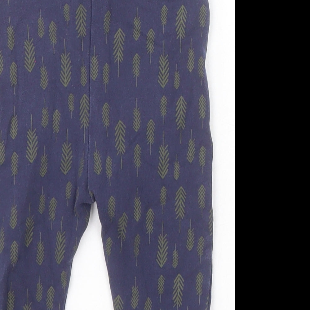 Primark Baby Blue Geometric Cotton Jogger Trousers Size 9-12 Months  Pullover