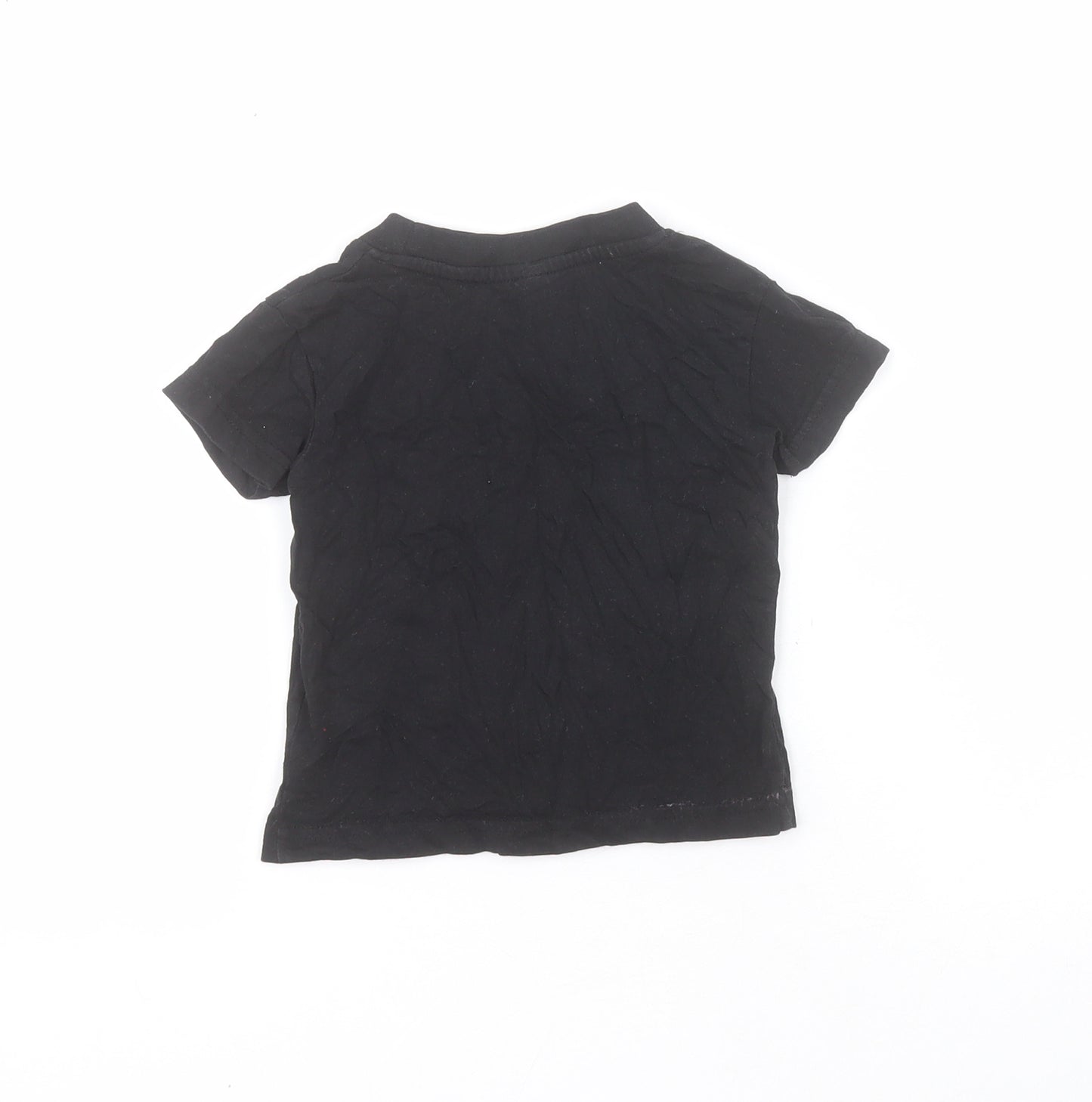 Larkwood Baby Black  100% Cotton Pullover T-Shirt Size 6-9 Months Crew Neck Pullover - 6-12 months