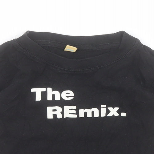 Larkwood Baby Black  100% Cotton Pullover T-Shirt Size 6-9 Months Crew Neck Pullover - 6-12 months