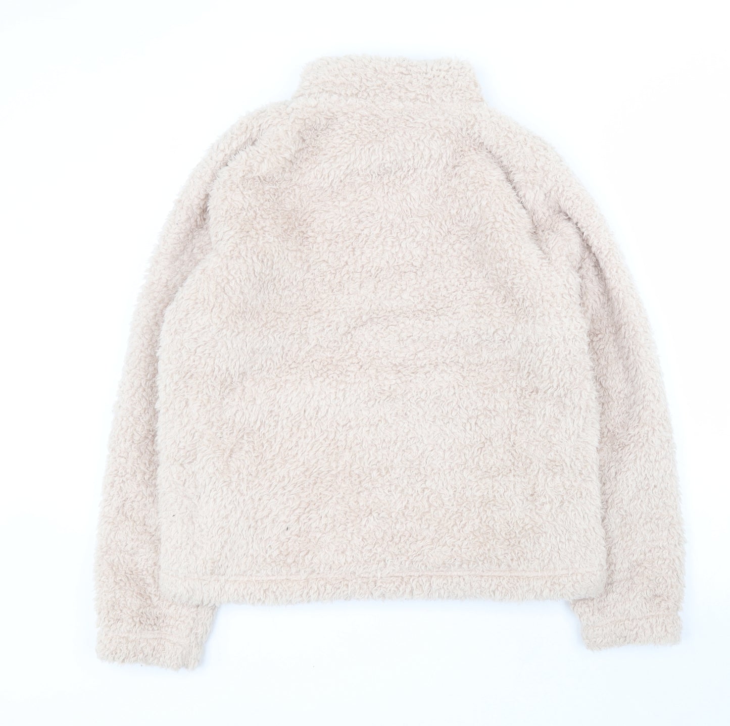 Gap Womens Beige  100% Polyester Pullover Sweatshirt Size S  Zip