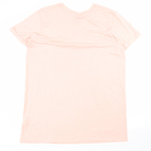 Primark Womens Pink Solid Polyester Top Dress Size M   - Lilo & Stitch