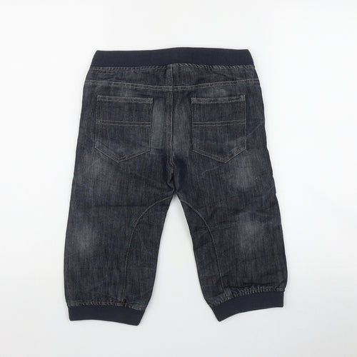 Denim & Co  Boys Blue  Cotton Utility Shorts Size 6-7 Years  Regular Zip