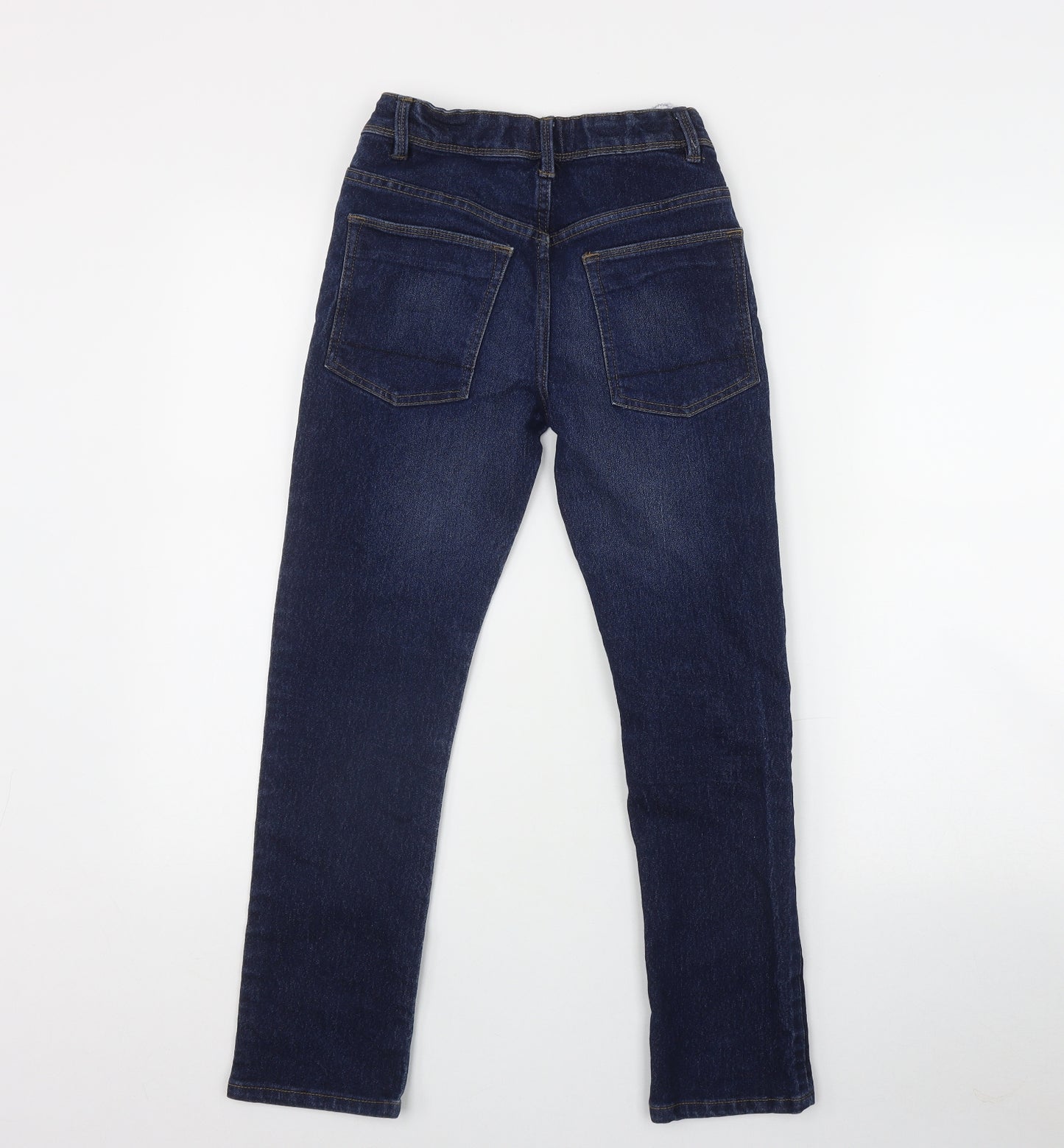 Matalan Boys Blue  Cotton Straight Jeans Size 10 Years  Regular Zip