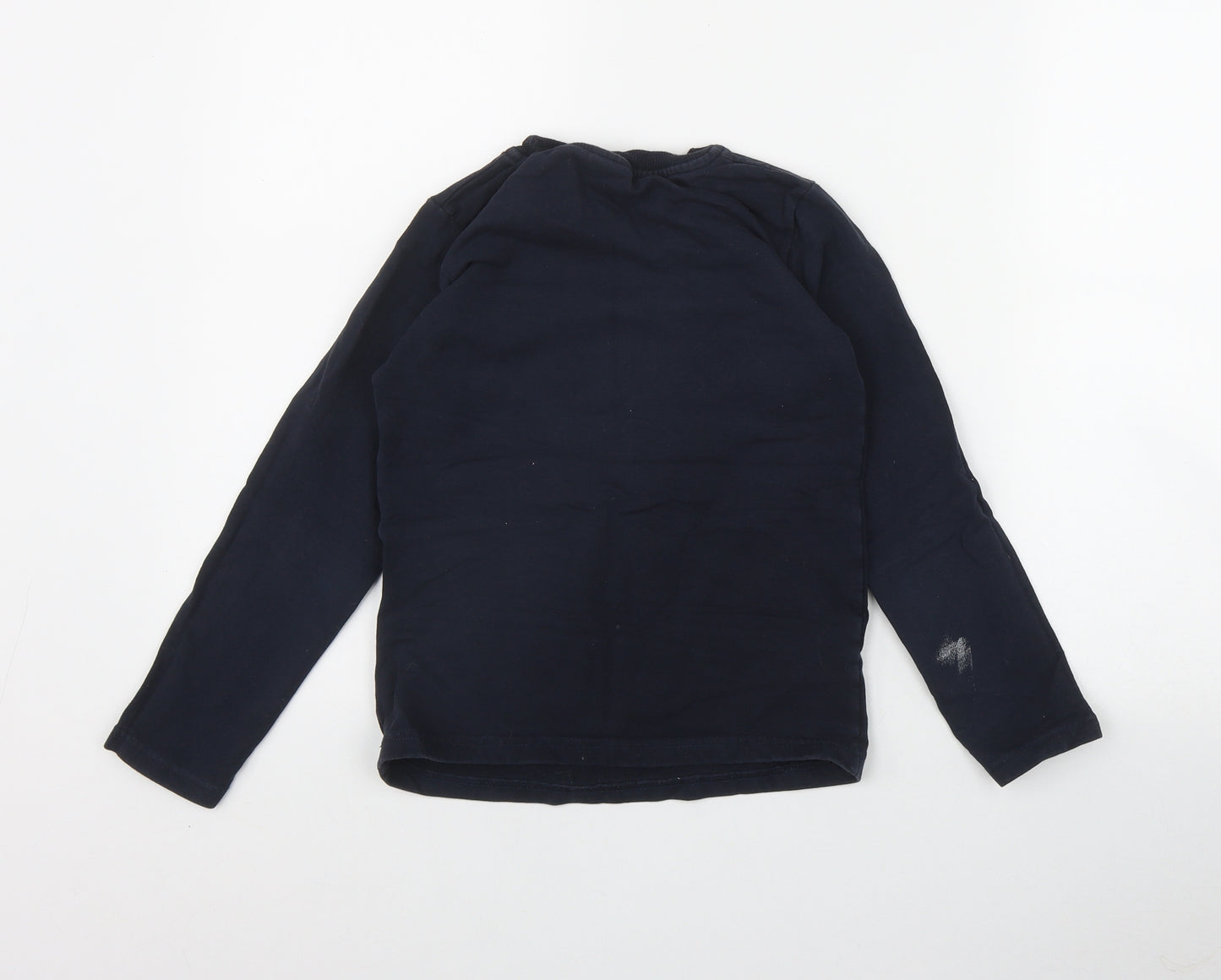 Atabay Boys Blue  Cotton Pullover Sweatshirt Size 7-8 Years  Pullover - Football