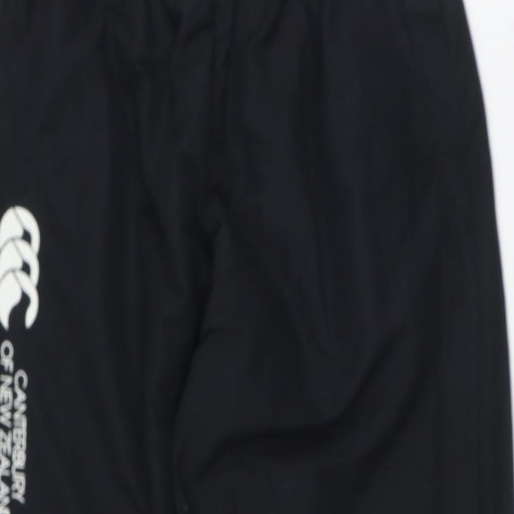 Canterbury Mens Black  Polyester Jogger Trousers Size M L31 in Regular Drawstring