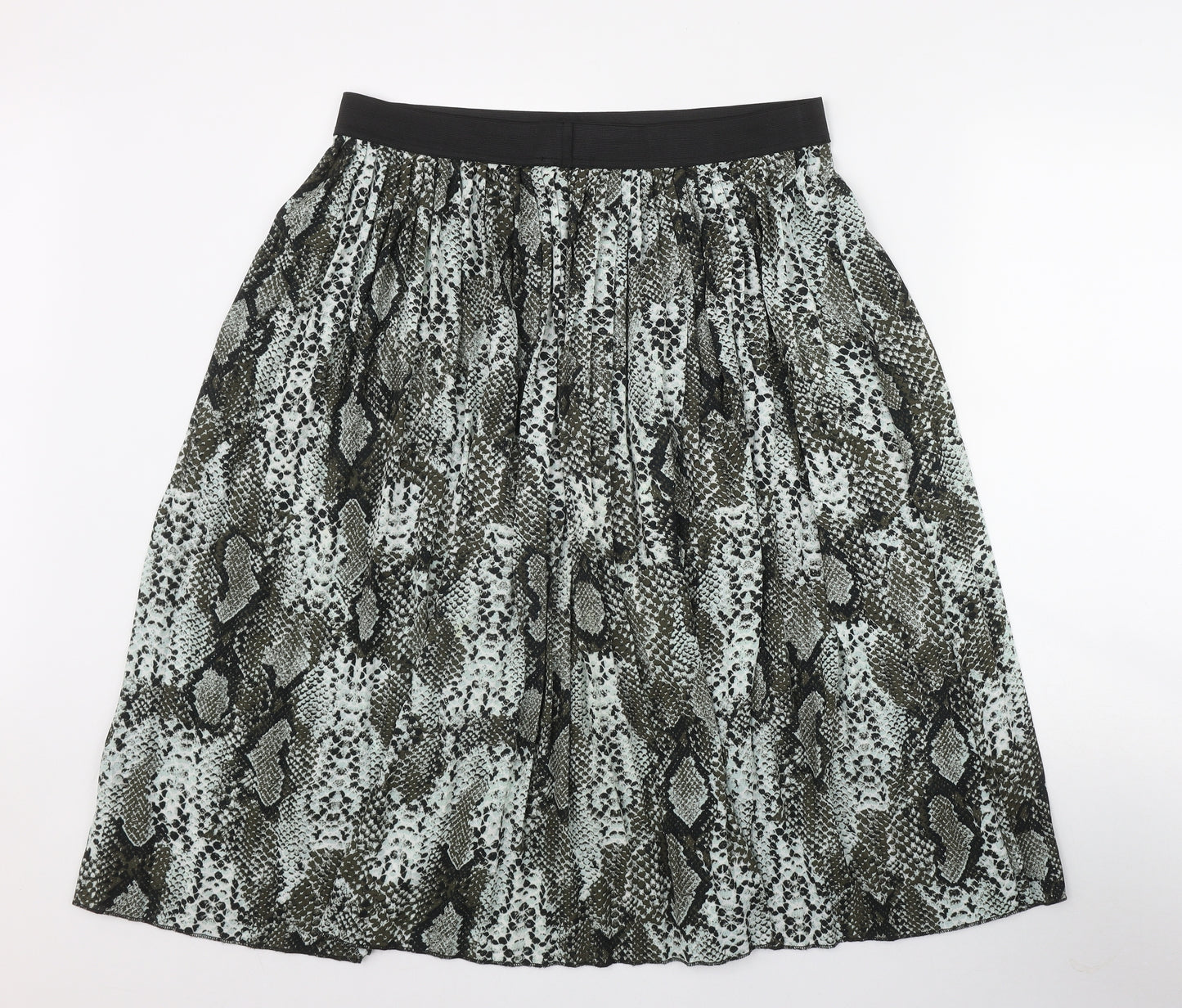 Dunnes Stores Womens Grey Animal Print Polyester Flare Skirt Size L