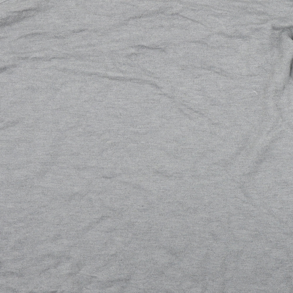 H&M Womens Grey Round Neck  Polyamide Pullover Jumper Size M