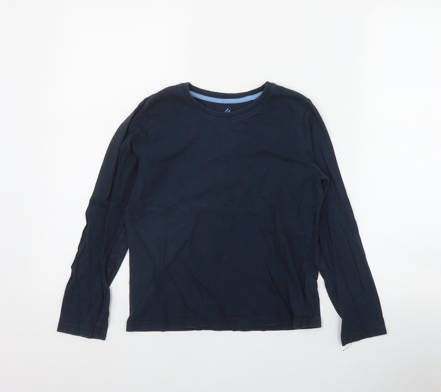 Pepperts Boys Blue  Cotton Basic T-Shirt Size 9-10 Years Round Neck Pullover