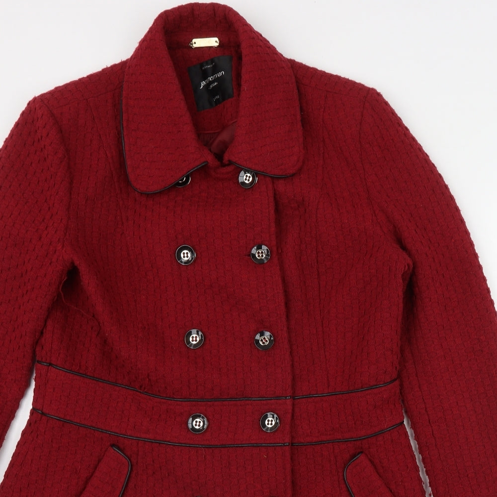 Jane Norman Womens Red   Jacket  Size 16  Button