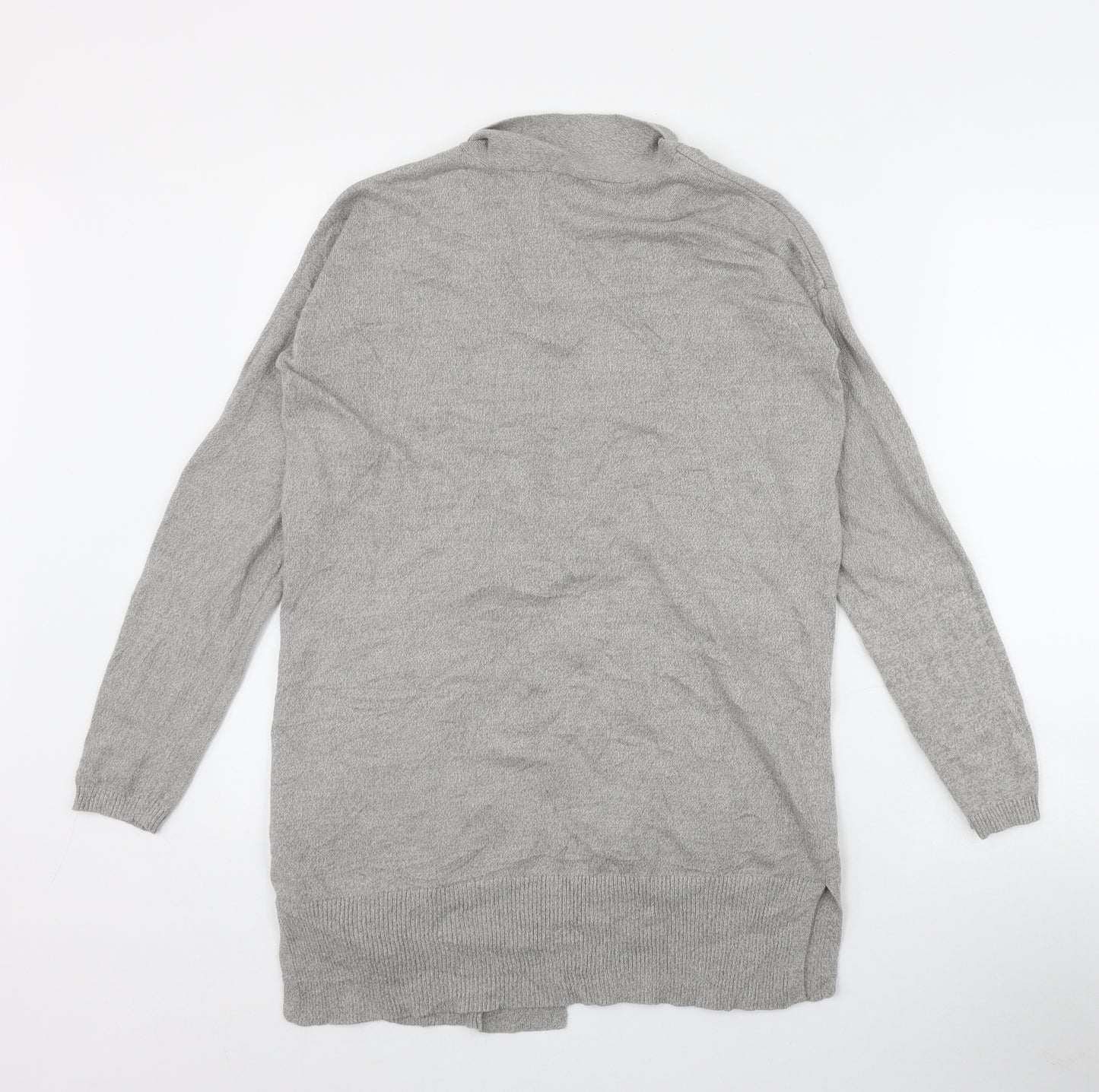 ESMARA Womens Grey V-Neck  Cotton Cardigan Jumper Size 10