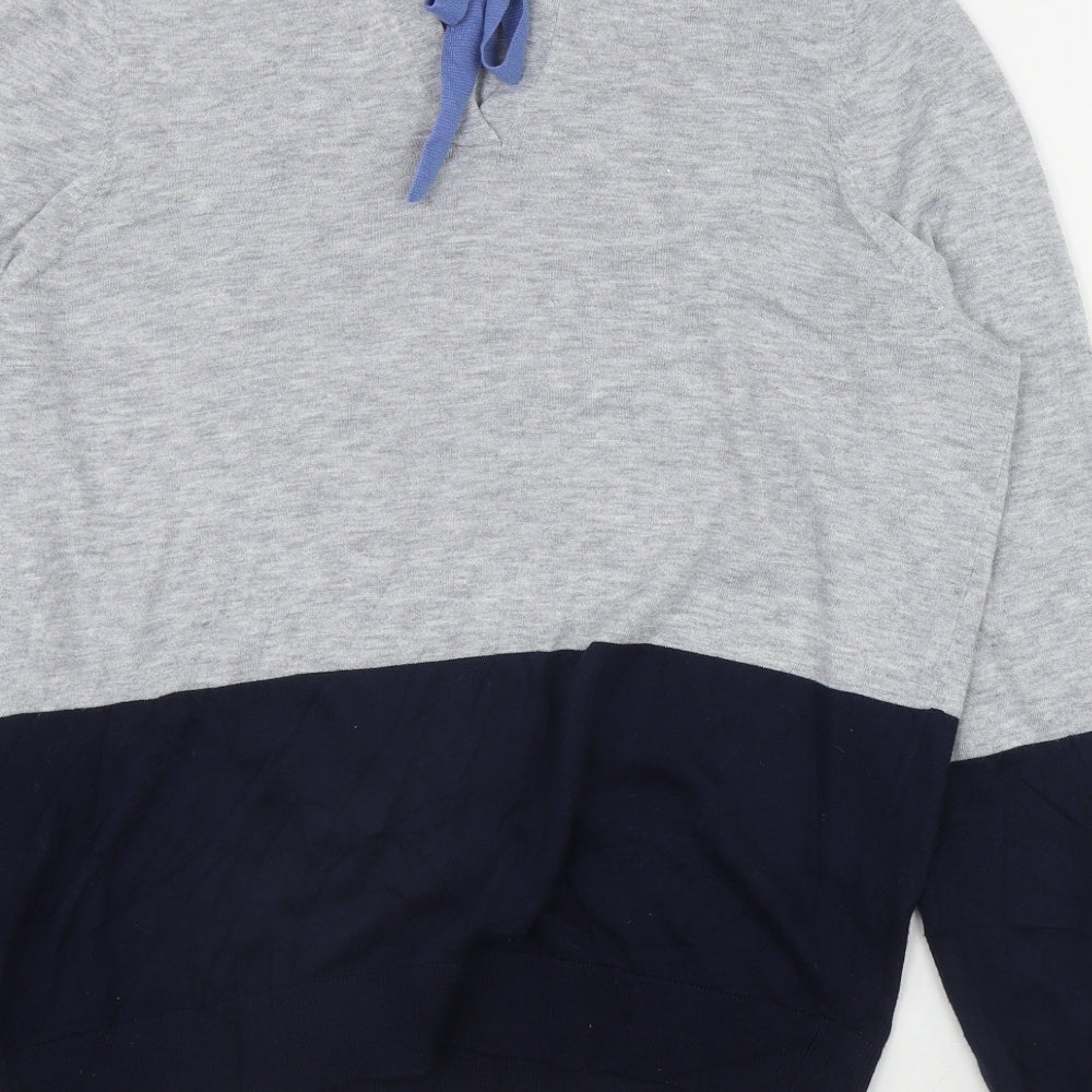 John Lewis Womens Grey Round Neck  Polyester Pullover Jumper Size 14