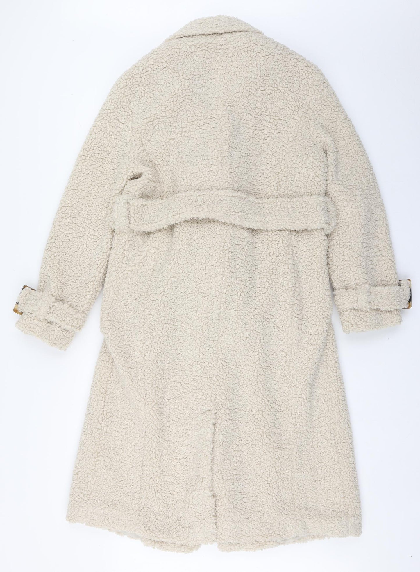 Primark Womens Ivory   Overcoat Coat Size 12  Button