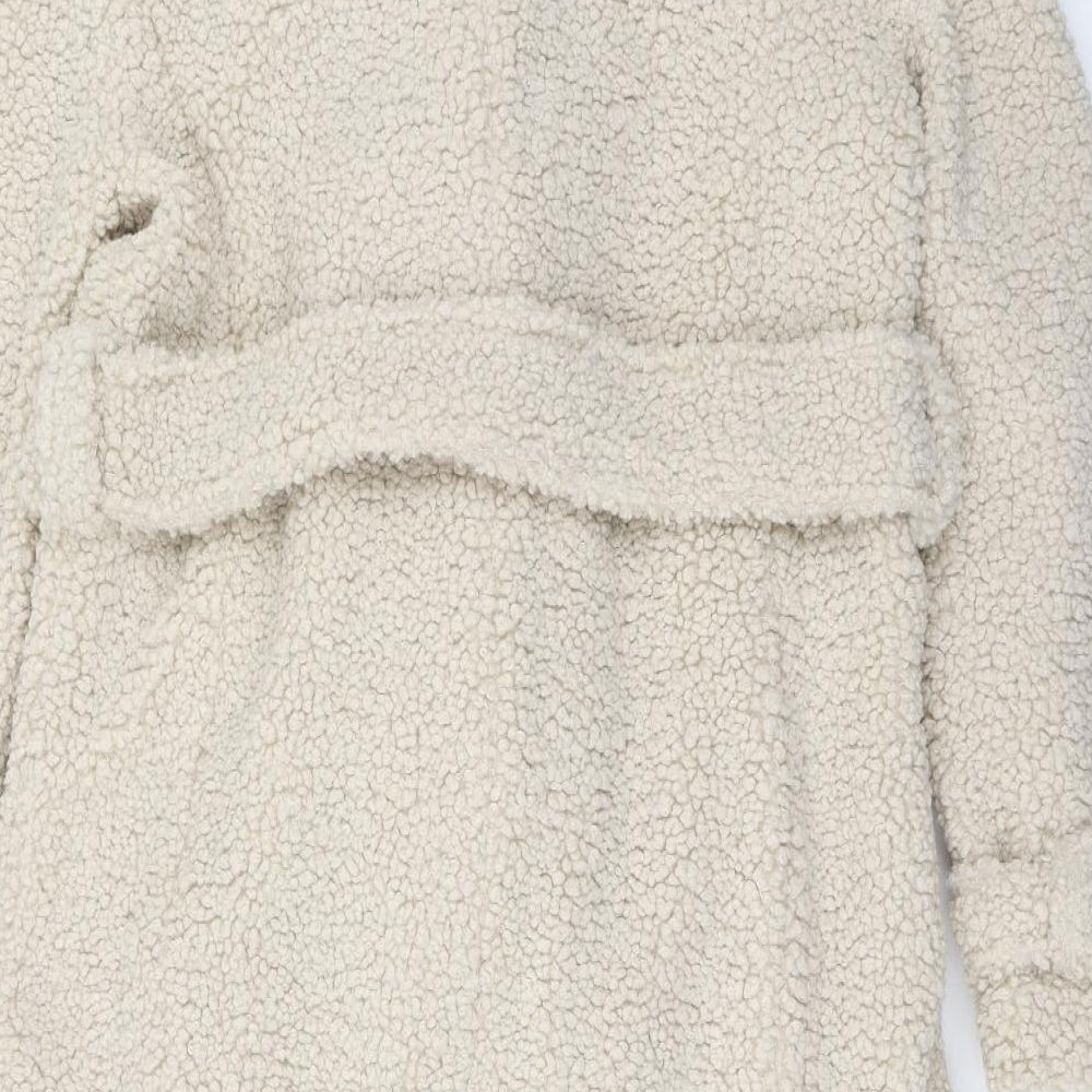 Primark Womens Ivory   Overcoat Coat Size 12  Button