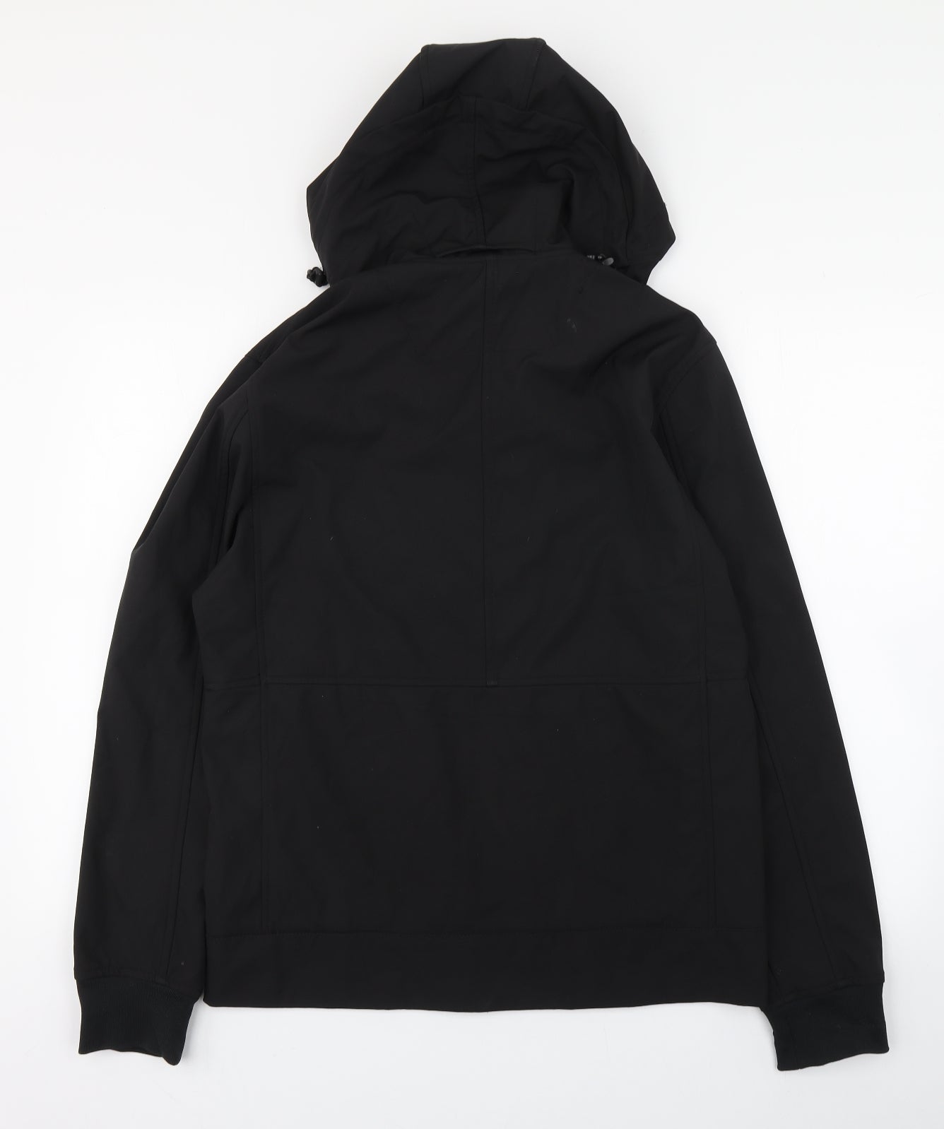 MA.STRUM Mens Black   Windbreaker Coat Size S  Zip