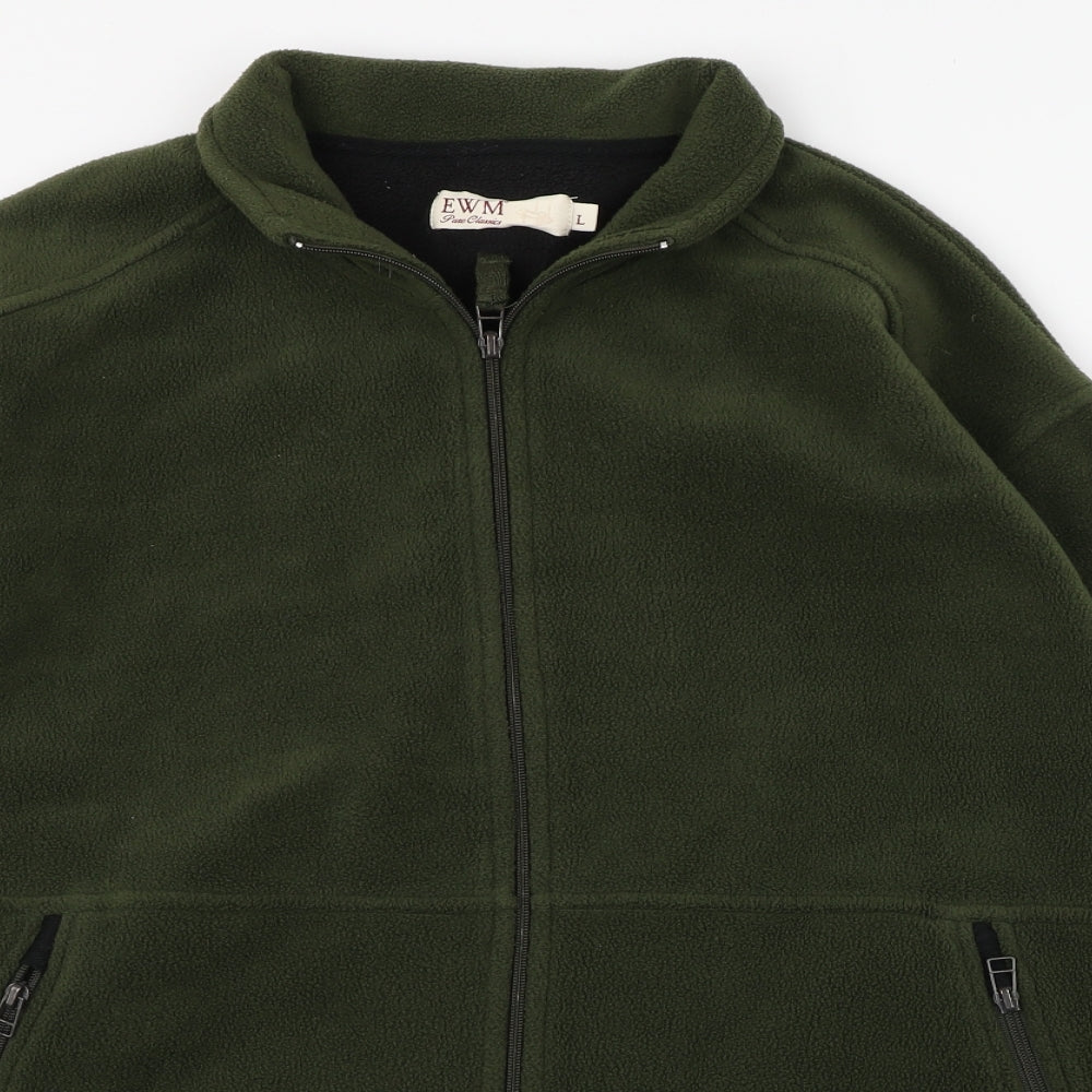 EWM Pure Classics Mens Green   Jacket  Size L  Zip