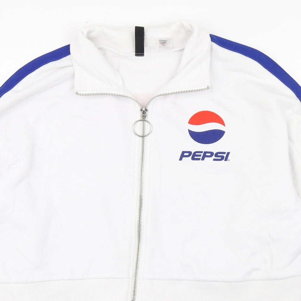 Divided Womens Multicoloured  Cotton Full Zip Sweatshirt Size S   - Cropped