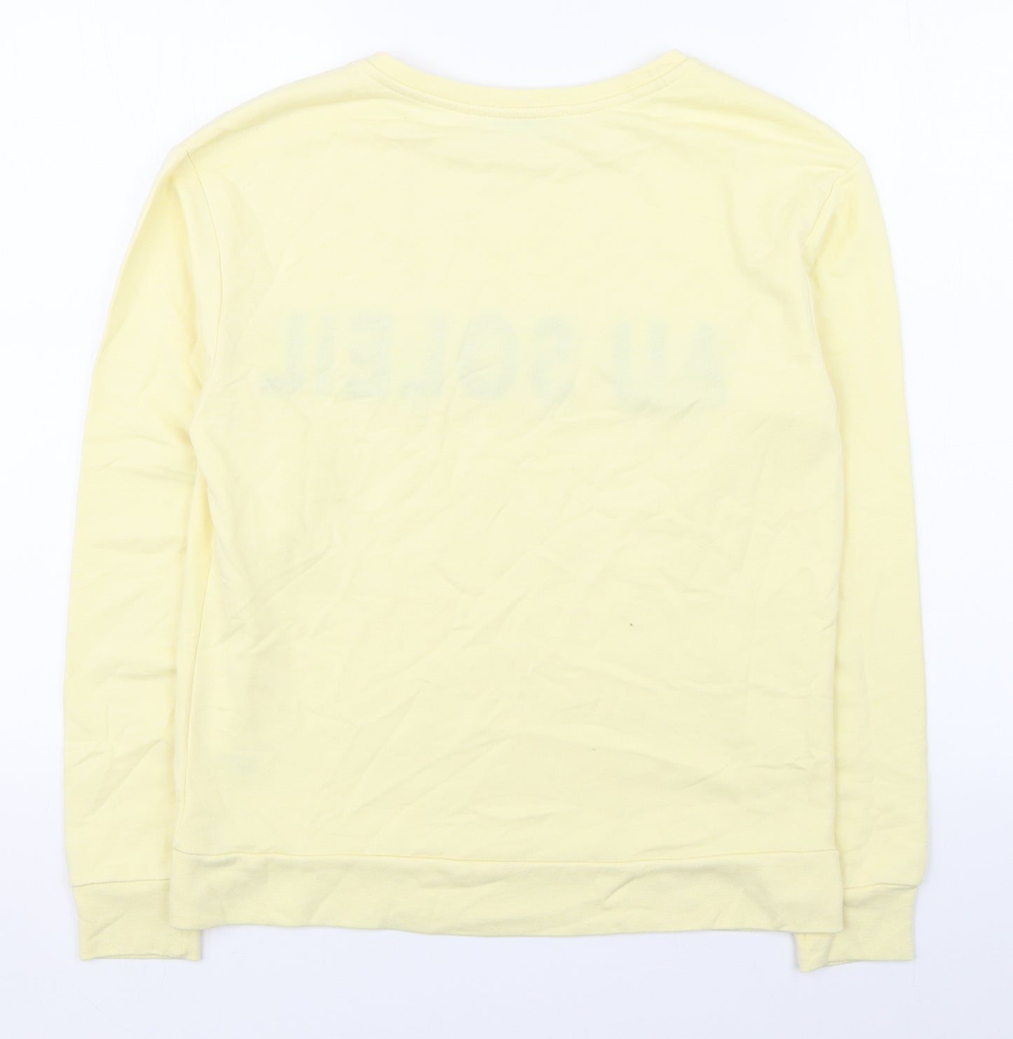 George Womens Yellow  Cotton Pullover Sweatshirt Size 8