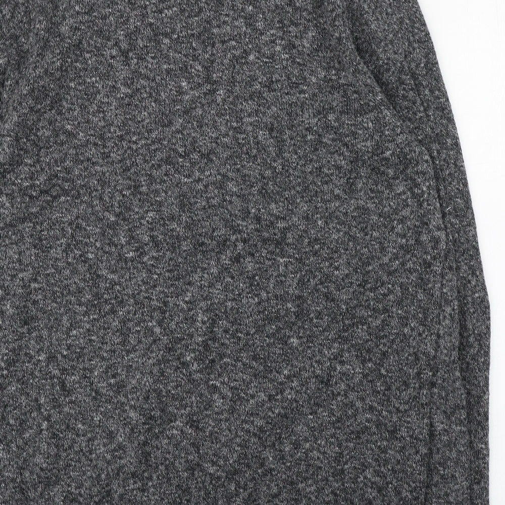 Croft & Barrow Mens Grey Round Neck  Cotton Pullover Jumper Size L