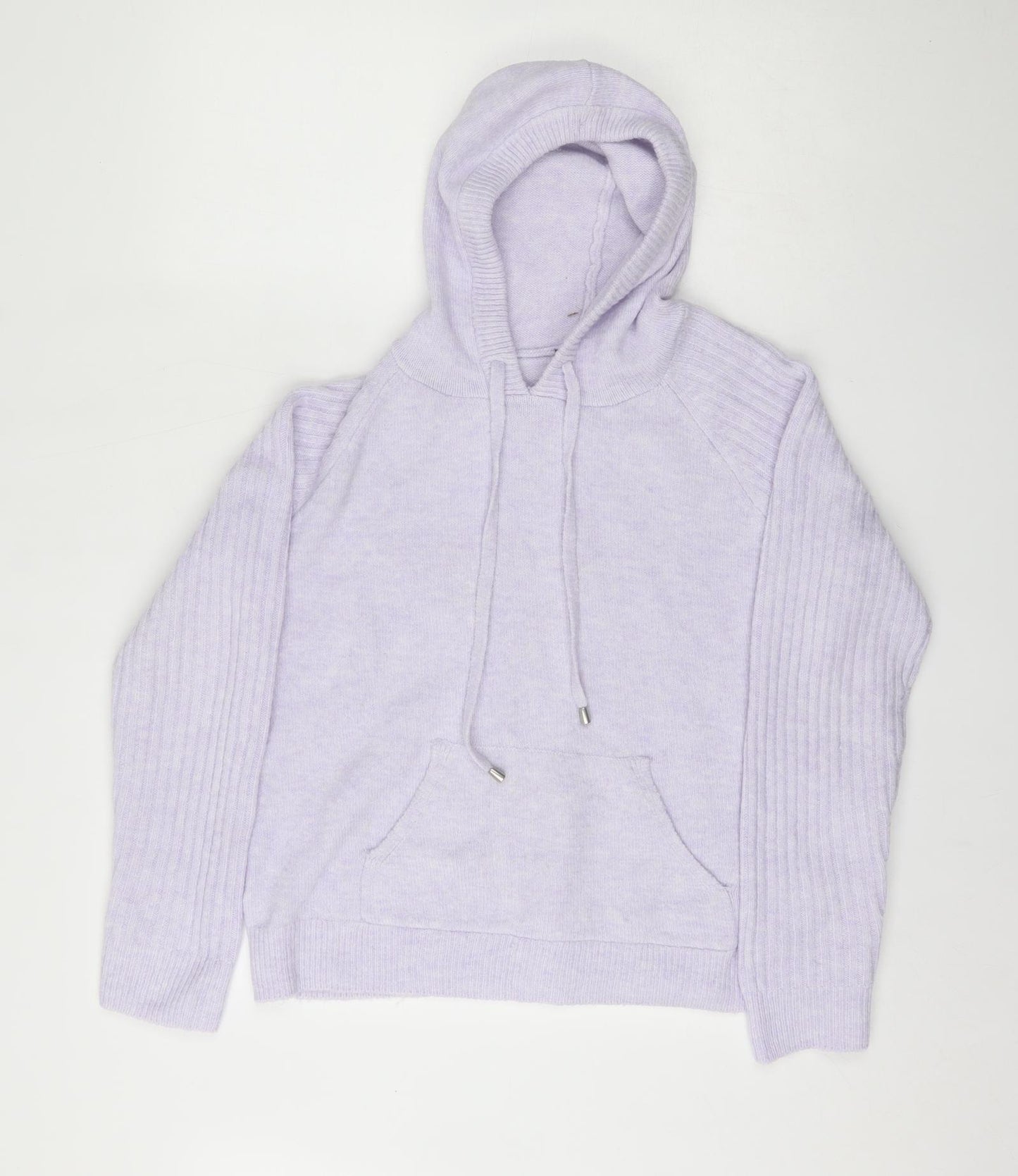 Marks and Spencer Womens Purple  Acrylic Pullover Hoodie Size M