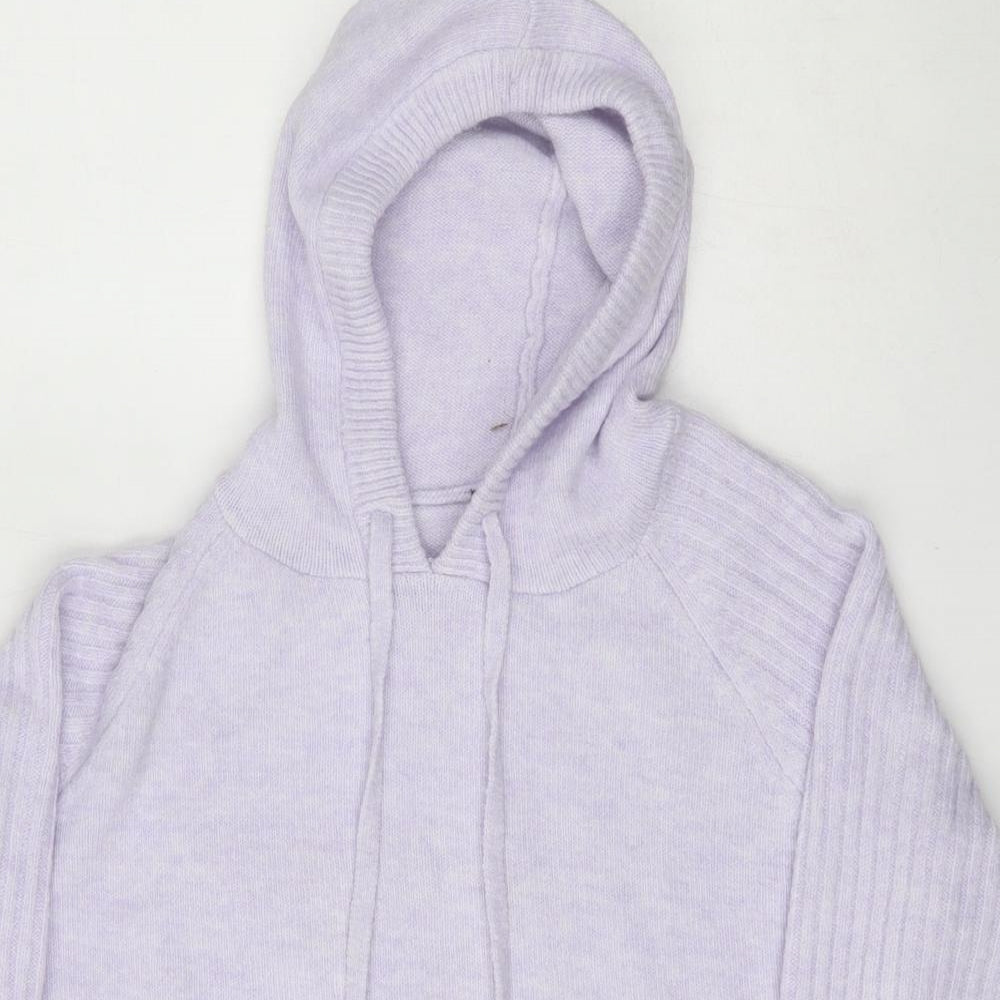 Marks and Spencer Womens Purple  Acrylic Pullover Hoodie Size M