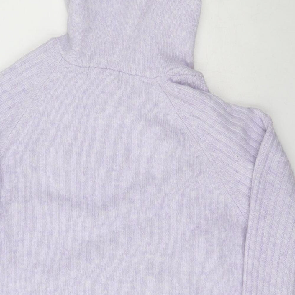 Marks and Spencer Womens Purple  Acrylic Pullover Hoodie Size M