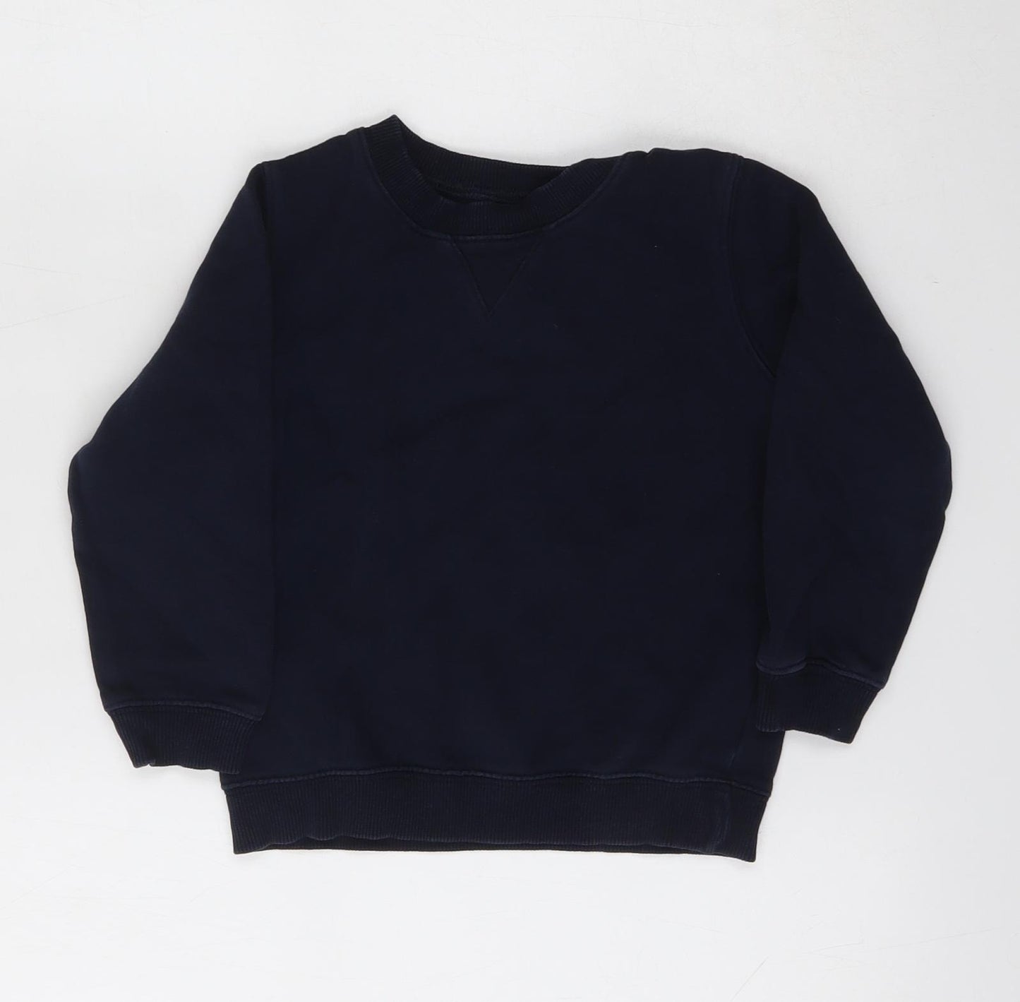 SCHOOLWEAR Boys Blue  Cotton Pullover Sweatshirt Size 4 Years