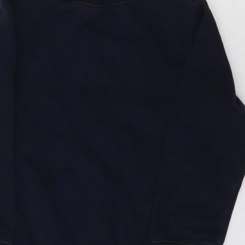 SCHOOLWEAR Boys Blue  Cotton Pullover Sweatshirt Size 4 Years