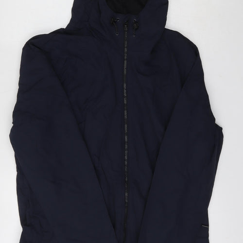 TESCO Womens Blue   Anorak Coat Size M  Zip