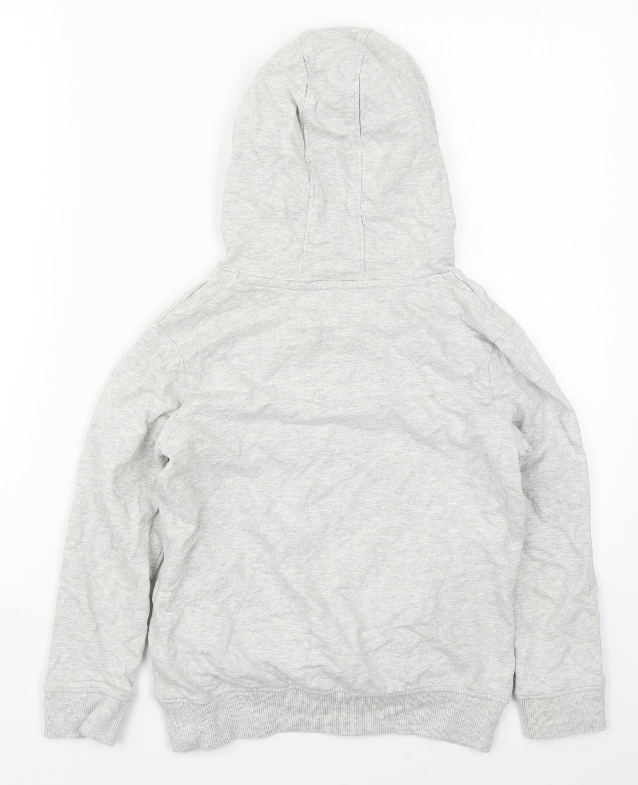 NEXT Girls Grey  Cotton Pullover Hoodie Size 9 Years  Pullover - I Only Speak Frenchie