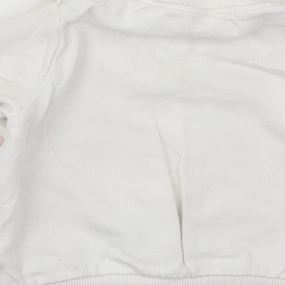 F&F Baby White  Cotton Basic T-Shirt Size 18-24 Months Crew Neck Pullover - Keep Us Cool