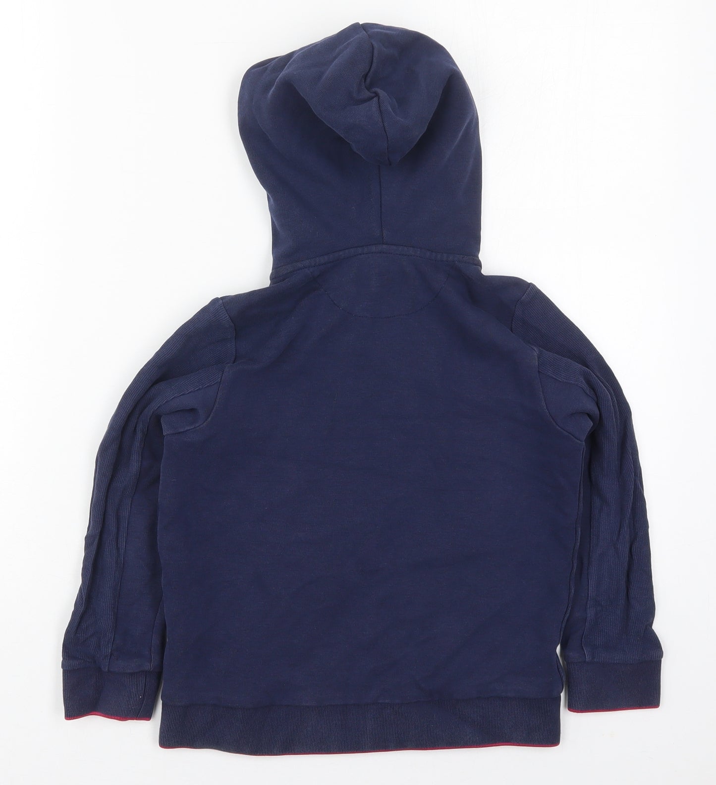 Ted Baker Girls Blue  Cotton Full Zip Hoodie Size 7-8 Years  Zip