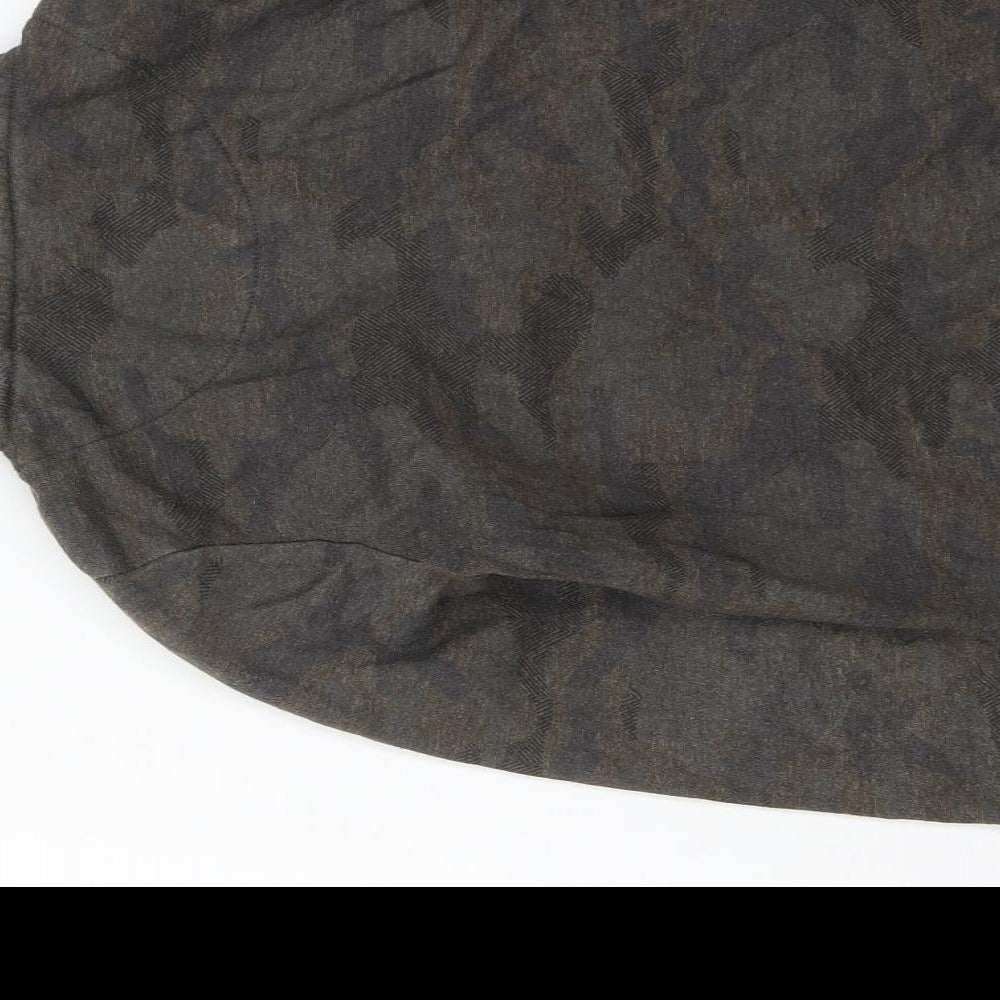 F&F Boys Brown Camouflage Polyester Pullover Hoodie Size 8-9 Years  Pullover