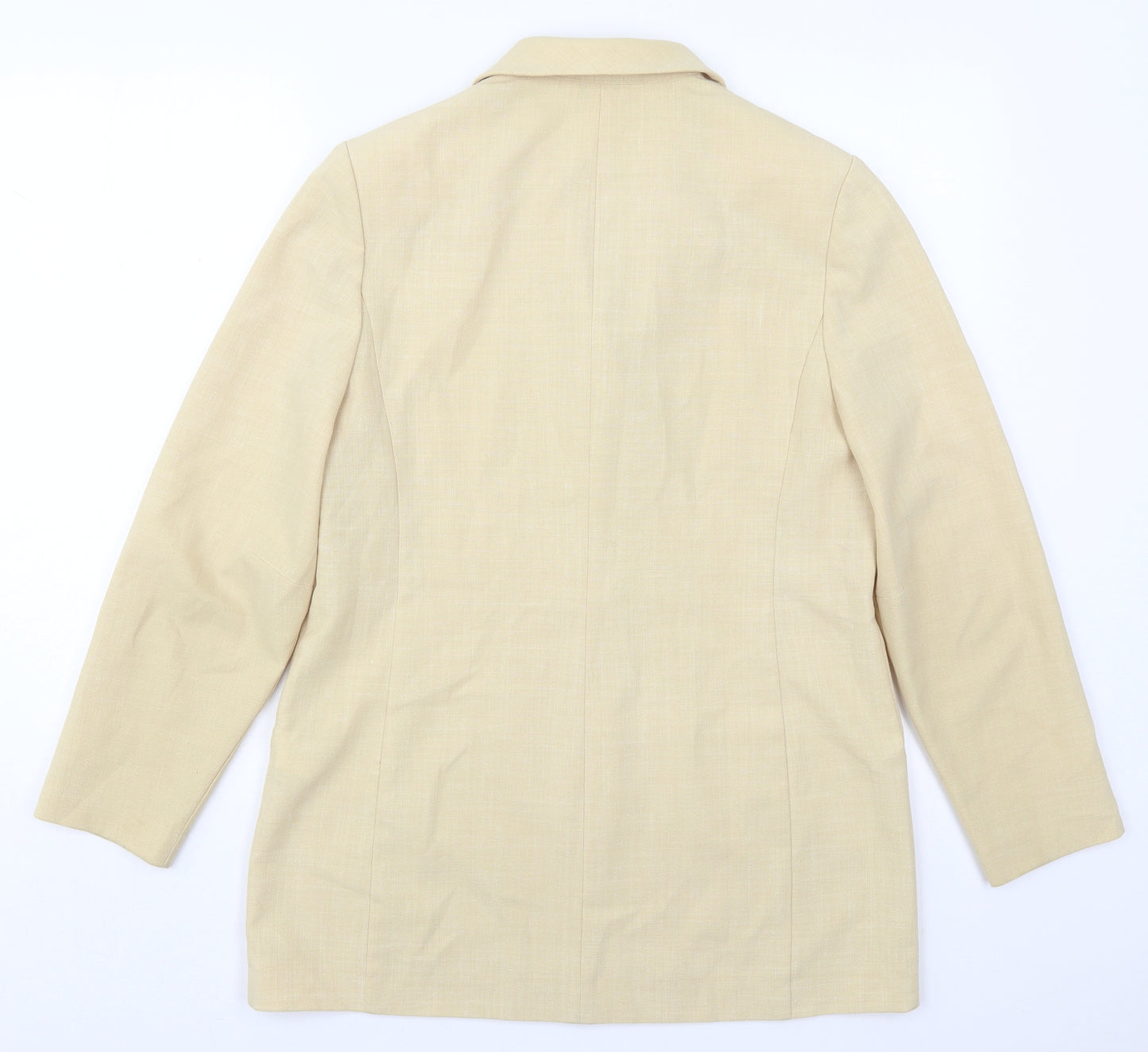Focus Womens Beige   Jacket  Size 12  Button