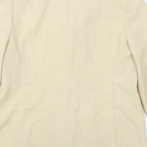 Focus Womens Beige   Jacket  Size 12  Button