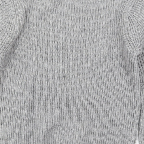 Atmosphere Womens Grey Crew Neck  Acrylic Pullover Jumper Size 8