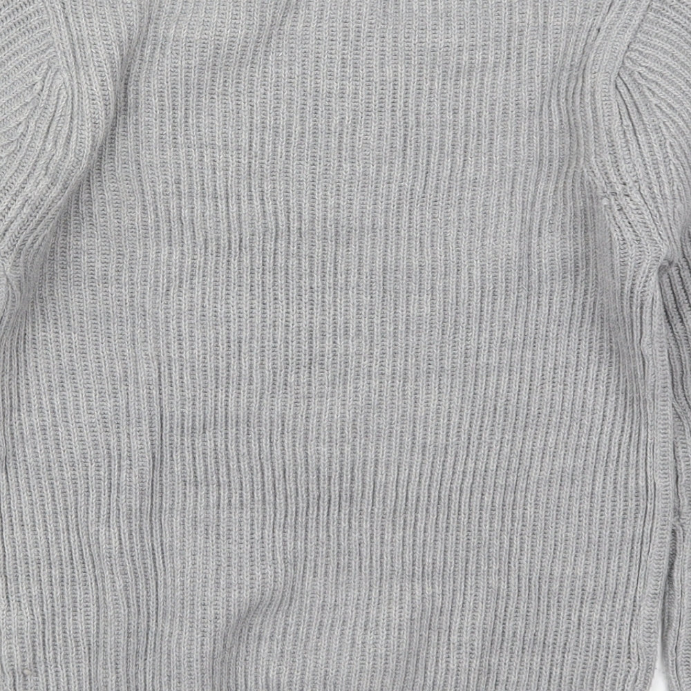 Atmosphere Womens Grey Crew Neck  Acrylic Pullover Jumper Size 8