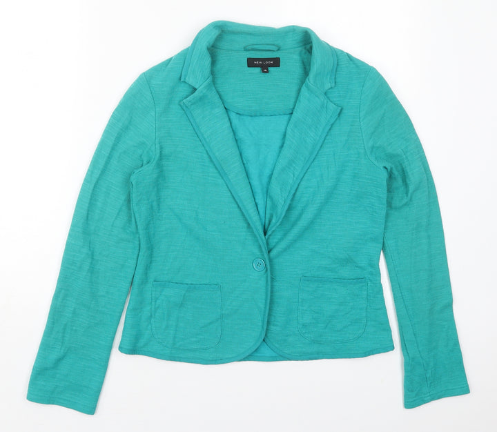 New Look Womens Green Jacket Size 10 Button