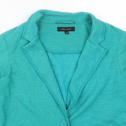New Look Womens Green   Jacket  Size 10  Button