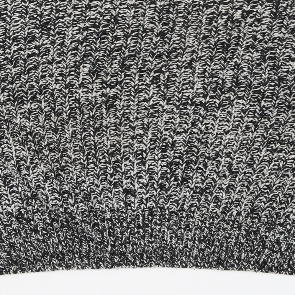 H&M Womens Grey Crew Neck  Acrylic Pullover Jumper Size S