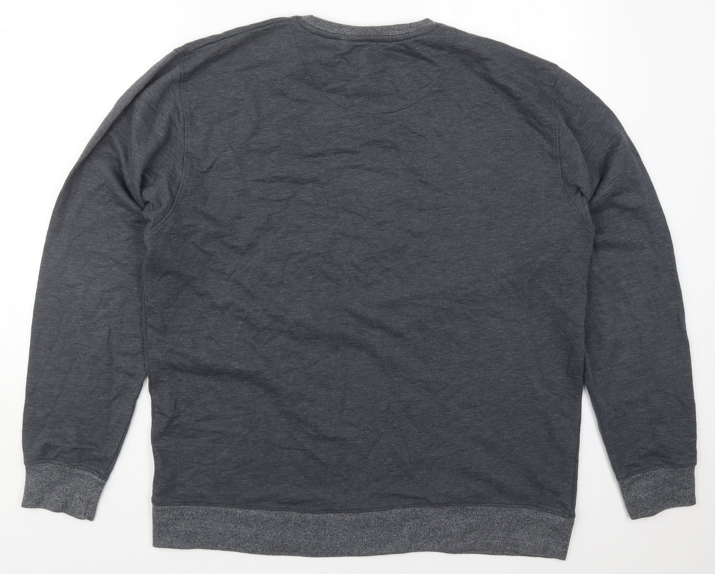 Blue Inc Mens Grey  Cotton Pullover Sweatshirt Size 2XL   - Instinct Skull