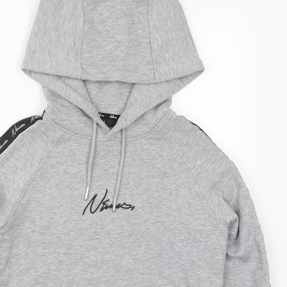 Nikes Womens Grey  Cotton Pullover Hoodie Size 6  Pullover