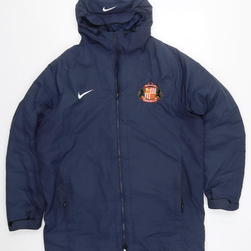 Nike Mens Blue   Jacket Coat Size XL  Zip - Sunderland AFC