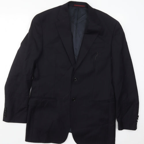 NEXT Mens Blue Striped Wool Jacket Suit Jacket Size 40