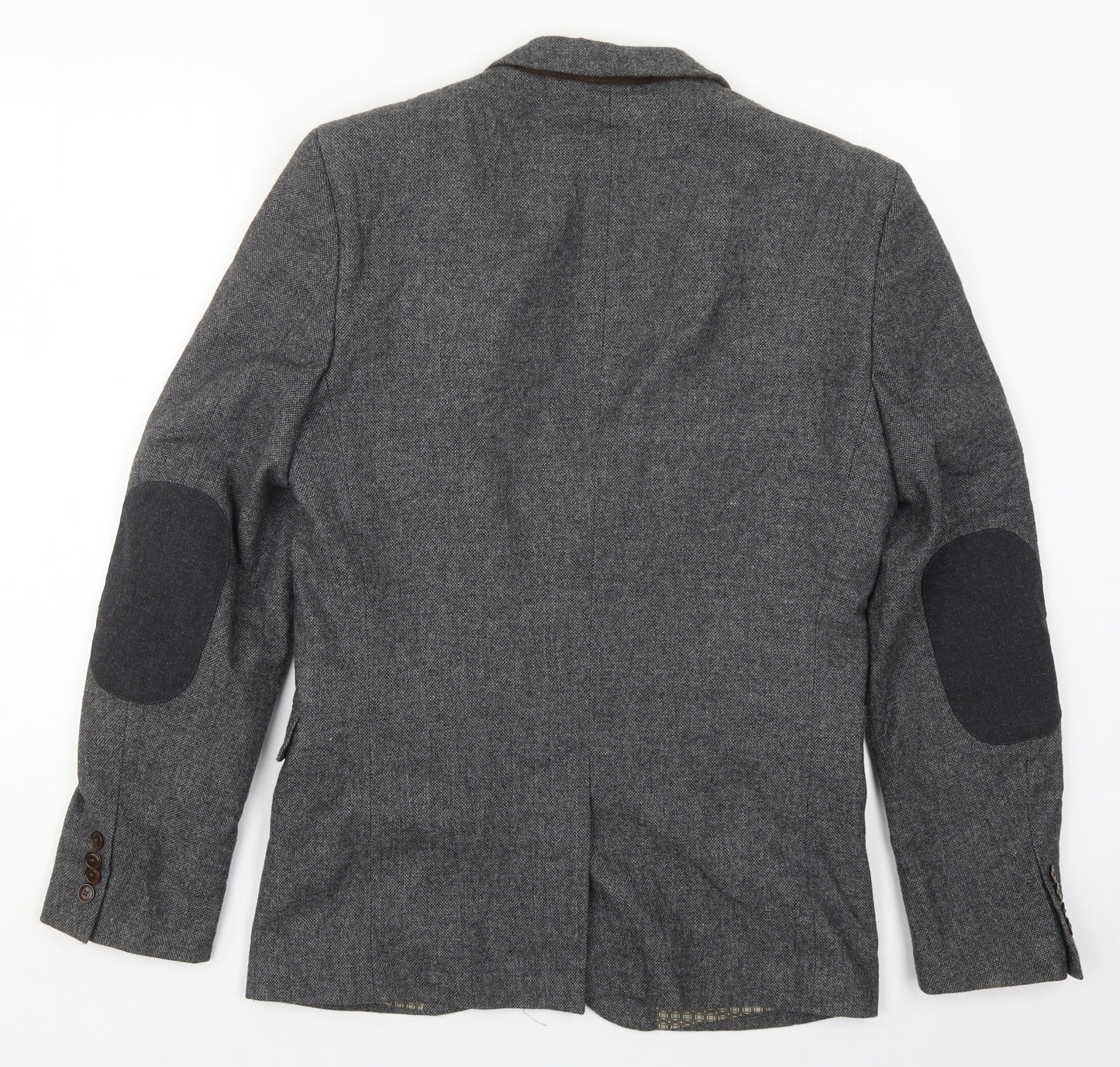 NEXT Mens Grey  Wool Jacket Suit Jacket Size 38