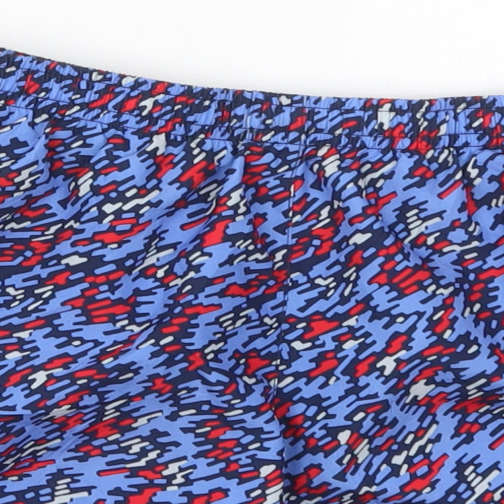 Nike Boys Blue Geometric Polyester Sweat Shorts Size L  Regular Drawstring