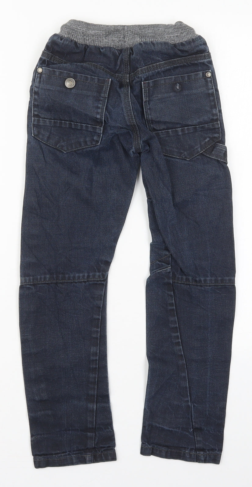 George Boys Blue  Cotton Straight Jeans Size 7-8 Years  Regular