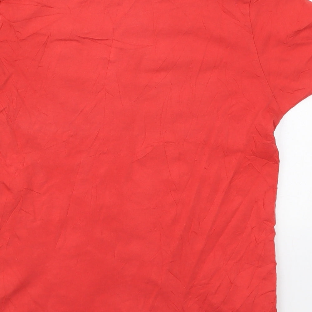 Primark Boys Red  Cotton Basic T-Shirt Size 9-10 Years Crew Neck Pullover - Surfers Paradise